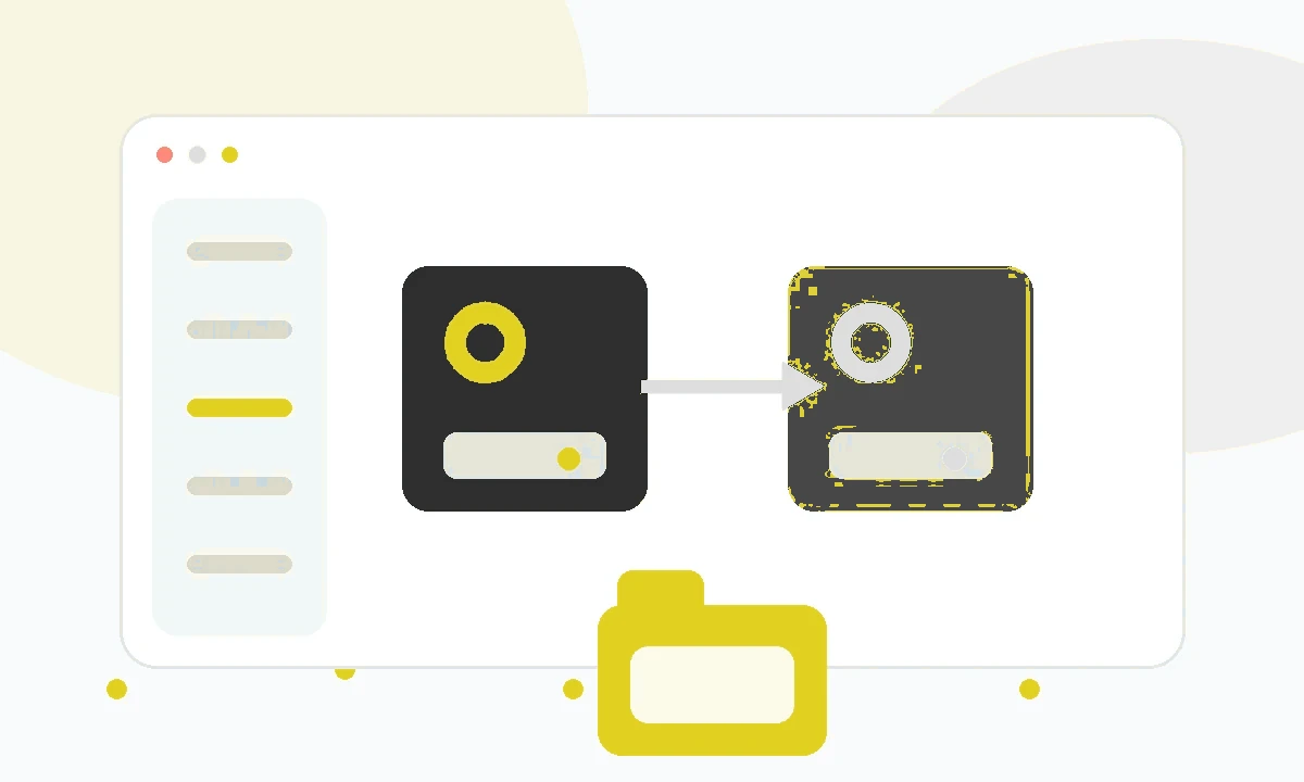 Text-free abstract storage visual for HFS Explorer Installation and Setup Guide